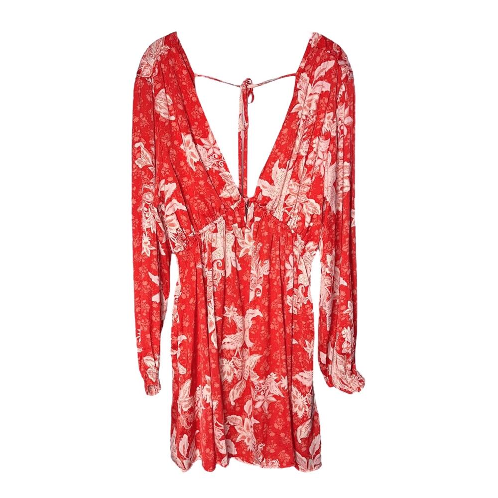 Free People Soli Mini Dress Floral Combo Size Large